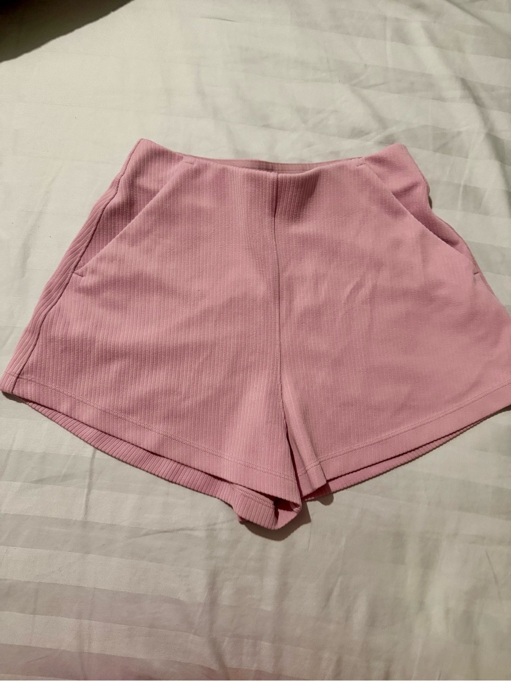 lululemon athletica Ribbed High-Rise Pink Lounge Shorts